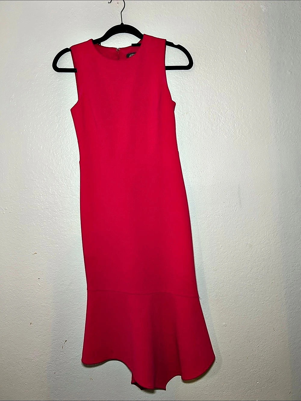 Vince Camuto Asymmetrical Midi Dress in Pink Size 0 Like New